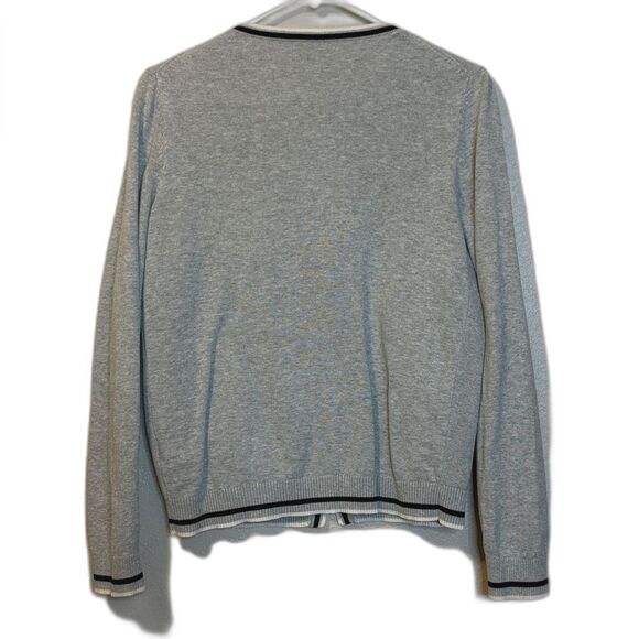 Tommy Hilfiger Gray Cardigan Cotton sweater M - Picture 2 of 7